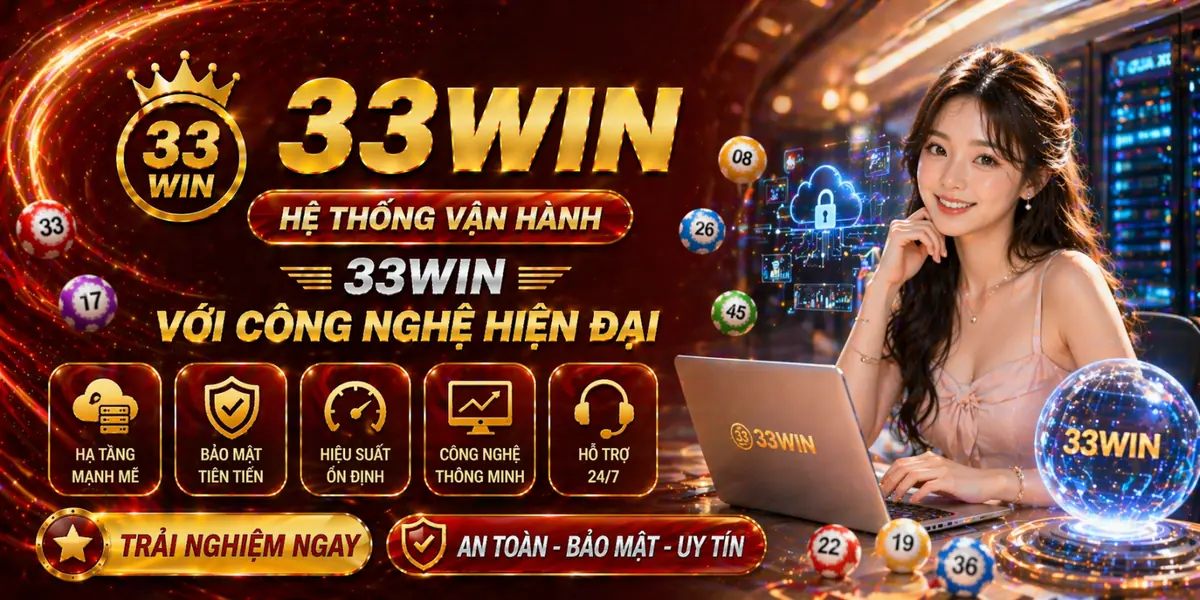 Hệ thống vận hành 33Win với công nghệ hiện đại